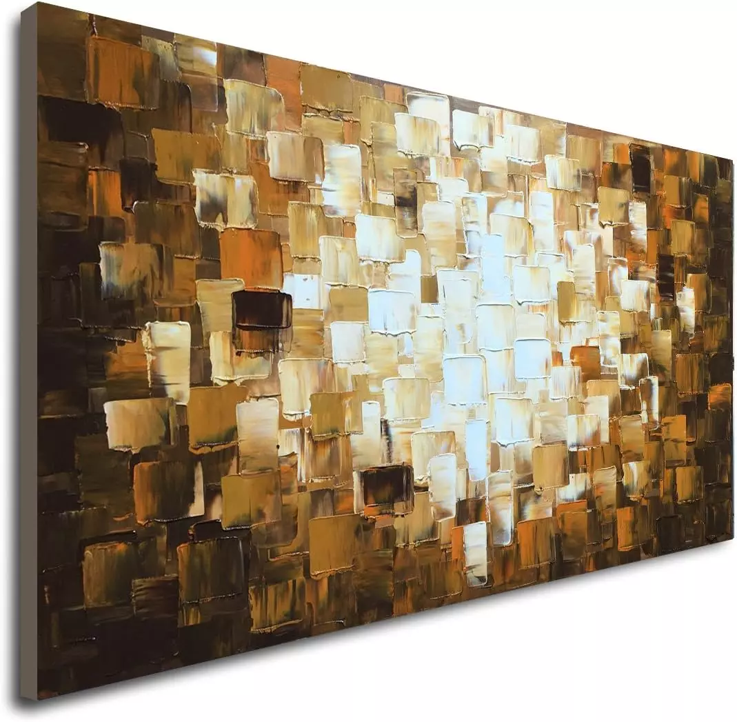 Textured Abstract Oil Paintings on Canvas Modern Art Decor for Wall — Wall Art