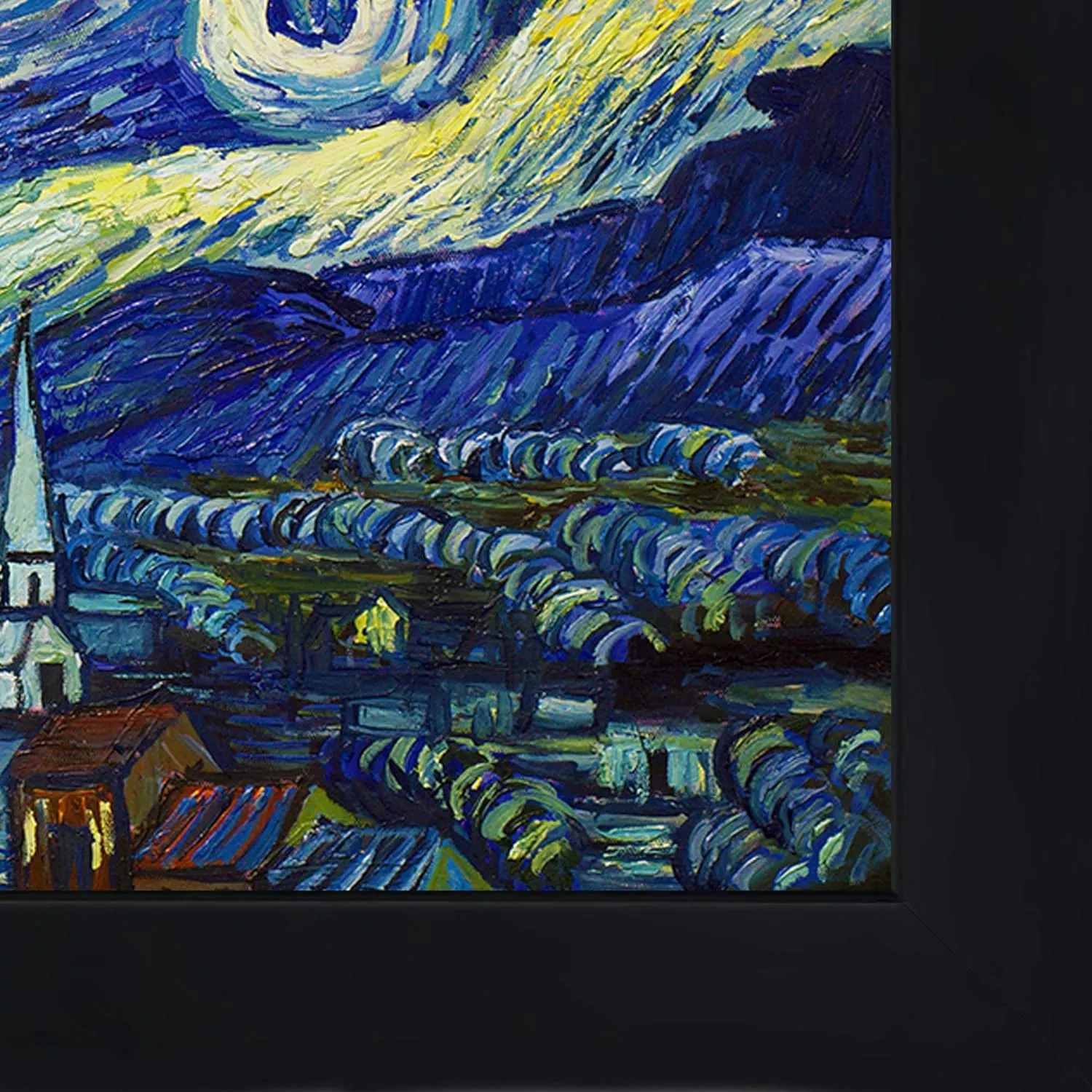 Hand-Painted Reproduction of Van Gogh Starry Night — Wall Art